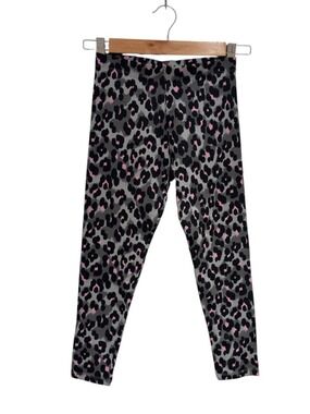 NEXT grey & pink animal print leggings - size 9